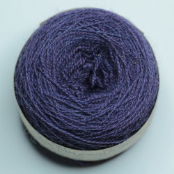  20/2 wool - Dark purple cochineal + indigo