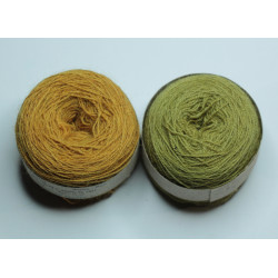 End of stock 20/2 wool - Mustard and khaki