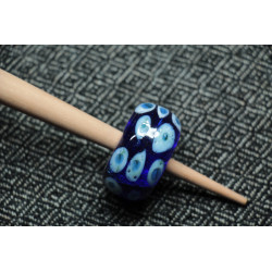 Handspindle - Blue glass with big eyes