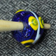 Handspindle - Blue squared glass with big eyes