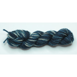 Merino french mill - Dark variegated indigo blue
