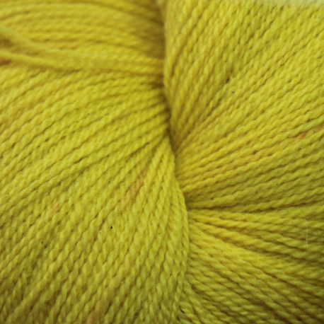 2-ply BB Nat merino - Weld yellow