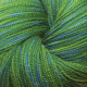 2-ply BB Nat merino - Light green and blue tie dye