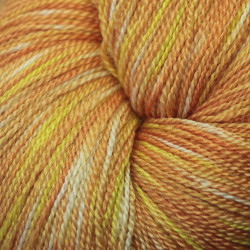 Merino and silk Nm 16/2 - Tie dye light orange