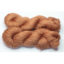 20/2 silk -  Walnut + Madder brick red 100m