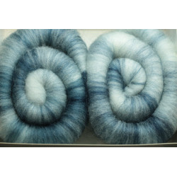 Organic merino and french wool rolags - 44g