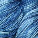 Merino and silk Nm 16/4 -  Light indigo tie dye