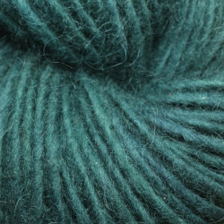 Laine 1 brin islandaise - Vert foncé indigo + gaude