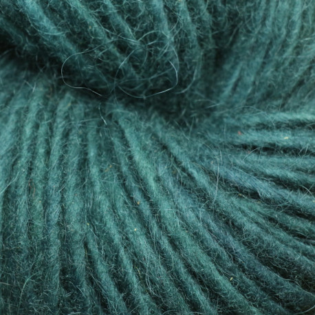 Laine 1 brin islandaise - Vert foncé indigo + gaude