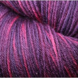 12/4 wool - Purple and pink tie and dye