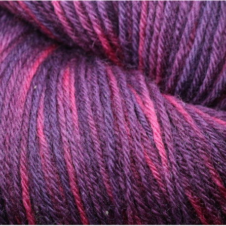 Laine 12/4 - Violet et rose tie and dye