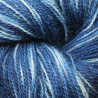 Laine 10/2 - Blanche et Bleu tie dye