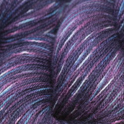 Mérinos d'Arles 15/2 - Violet, blanc et bleu tie and dye