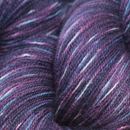 Mérinos d'Arles 15/2 - Violet, blanc et bleu tie and dye