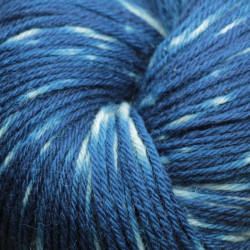 12/4 wool - fermentation vat Indigo tie and dye