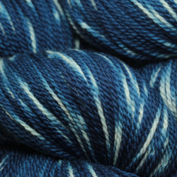Mérinos bio 7/2 - Tie dye indigo