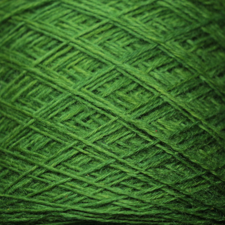 Laine 20/4 -Vert Indigo + Gaude moyen - 100g