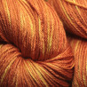 Mérinos et soie 16/4 - Orange tie dye foncé