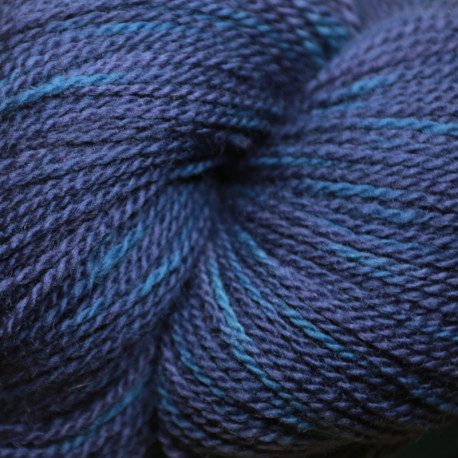 Organic 7/2 merino - Purple tie dye