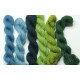 20/2 wool - 25m x 6 - Blue and green mix