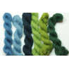 20/2 wool - 25m x 6 - Blue and green mix