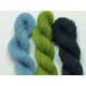 20/2 wool - 25m x 3 - Blue and green mix