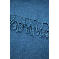 Kala cotton scarf - Medium indigo blue