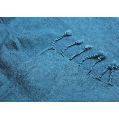Kala cotton scarf - Woad blue