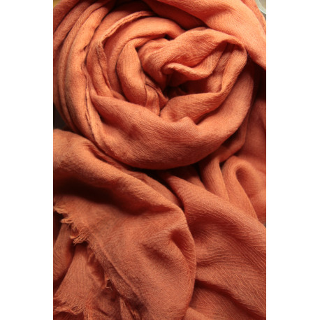 Light silk scarf - Light madder red