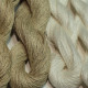 Hemp thread - indigo dyed and natural - 200m skeins