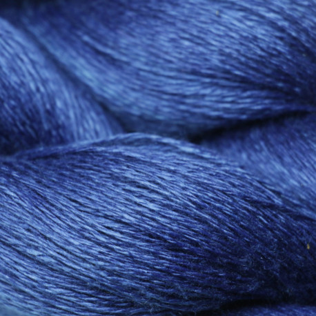 Nm 16/2 mulberry silk - Indigo blue 50g