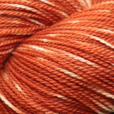 Organic 7/2 merino - Light tie dye red
