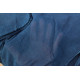 Gaze de coton bio, teinture indigo foncé 112 x 200cm environ