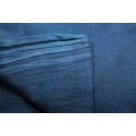 Organic cotton gauze, dyed blue with indigo 115 x 150cm